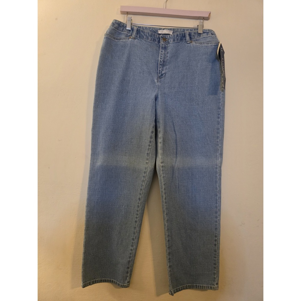 Crazy Horse by Liz Claiborne Women's Size 12 Regular Light Blue Stretch Jeans.